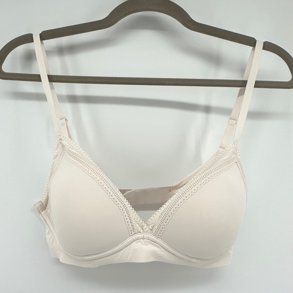 Princesse Tam Tam x Uniqlo Wireless Bra Women M Beige 271-468660